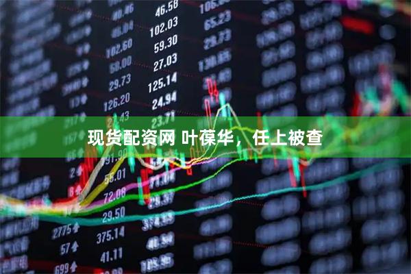 现货配资网 叶葆华，任上被查