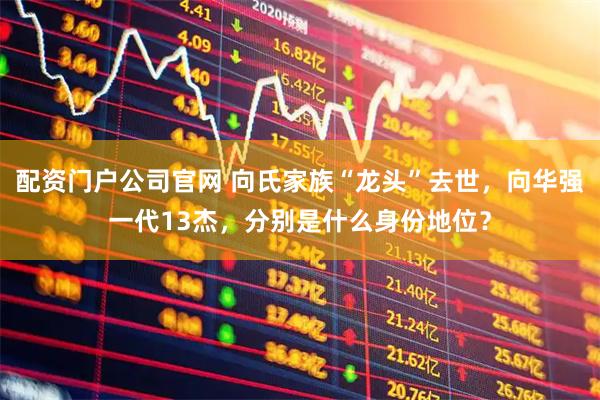 配资门户公司官网 向氏家族“龙头”去世，向华强一代13杰，分别是什么身份地位？